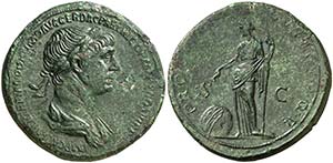 (116 d.C.). Trajano. Sestercio. (Spink 3189) ... 