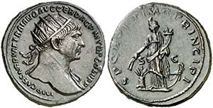 (107 d.C.). Trajano. Dupondio. (Spink 3221) ... 