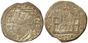 Alfonso VIII (1158-1214). Calahorra. Dinero. ... 