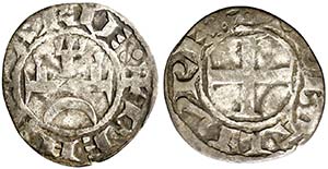 Teobaldo II (1253-1270). Navarra. Dinero. ... 