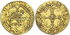 s/d. Carlos I. Amberes. 1 florín de oro. ... 