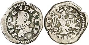 1609. Felipe III. Messina. DC. 1 tari. (Vti. ... 