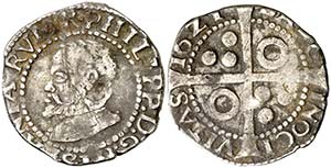 1621. Felipe III. Barcelona. 1 croat. (Cal. ... 