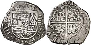 1613. Felipe III. Segovia. . 4 reales. (Cal. ... 