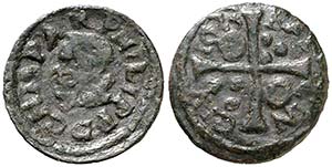1633. Felipe IV. Barcelona. 1 diner. (Cal. ... 