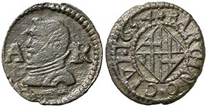1654. Felipe IV. Barcelona. 1 ardit. (Cal. ... 