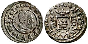1663. Felipe IV. Cuenca. . 4 maravedís. ... 