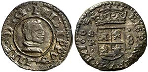 1663. Felipe IV. Sevilla. R. 8 maravedís. ... 