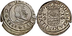 1664. Felipe IV. M (Madrid). S. 16 ... 