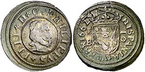 1662. Felipe IV. Segovia. . 16 maravedís. ... 