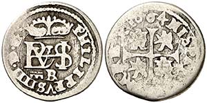 1664. Felipe IV. Segovia. . 1/2 real. (Cal. ... 