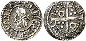 1638. Felipe IV. Barcelona. 1 croat. (Cal. ... 