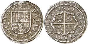 1659. Felipe IV. Segovia. . 1 real. (Cal. ... 