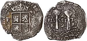 1652. Felipe IV. Potosí. E. 2 reales. (Cal. ... 