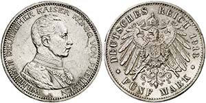 1913. Alemania. Prusia. Guillermo II. A ... 