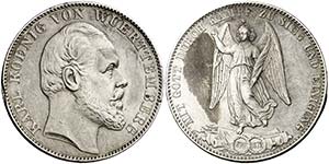 1871. Alemania. Wurttemberg. Carlos I. 1 ... 