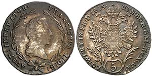 1815. Austria. Francisco II. A (Viena). 5 ... 