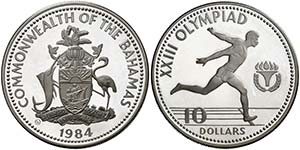1984. Bahamas. 10 dólares. (Kr. 114). 23,28 ... 