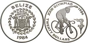 1984. Belize. 25 dólares. (Kr. 79). 23,39 ... 