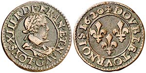 1620. Francia. Luis XIII. G (Poitiers). ... 