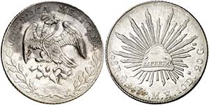 1887. México. México. MH. 8 reales. (Kr. ... 