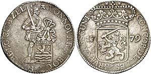 1779. Países Bajos. Zelanda. 1 ducado. (Kr. ... 