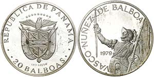 1979. Panamá. 20 balboas. (Kr. 44). 130,22 ... 