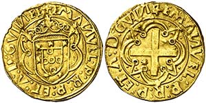 Portugal. Manuel I (1495-1521). 1 cruzado. ... 