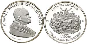 1996. Vaticano. Juan Pablo II. 10000 liras ... 