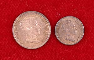 Alfonso XIII. Lote de 2 monedas: 1 céntimo ... 