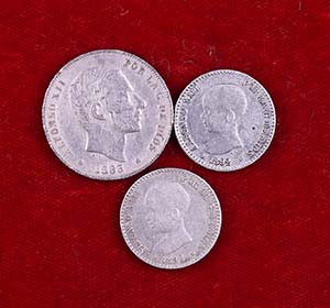Alfonso XIII. Lote de 2 monedas de 50 ... 