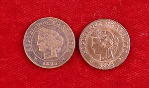 1875. Francia. III República. 1 céntimo. ... 