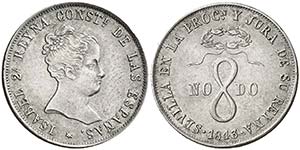 1843. Isabel II. Sevilla. Medalla de ... 