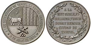 1874. Medalla de distinción. (Pérez Guerra ... 