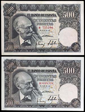1951. 500 pesetas. (Ed. D61a) (Ed. 460a). 15 ... 