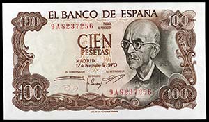 1970. 100 pesetas. (Ed. D73c) (Ed. 472d). 17 ... 