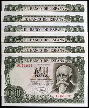 1971. 1000 pesetas. (Ed. D75b) (Ed. 474C). ... 