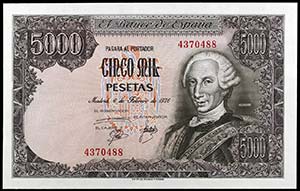 1976. 5000 pesetas. (Ed. E1) (Ed. 285). 6 de ... 