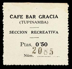 Barcelona. Café Bar Gracia (Tupinamba). ... 