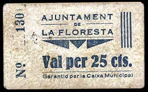 Floresta, la. 25 céntimos. (T. 1196). ... 