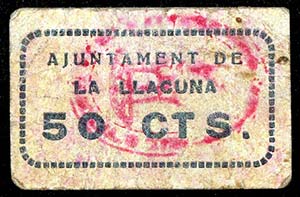 La Llacuna. 50 céntimos. (T. 1500). ... 