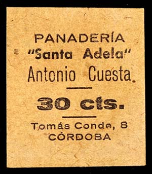 Córdoba. Panadería Santa Adela. Antonio ... 