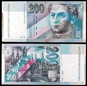 1995. Eslovaquia. Banco Nacional. 200 ... 