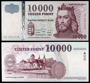 1999. Hungría. Banco Nacional. 10000 ... 