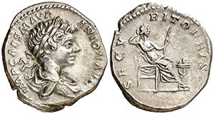 (199 d.C.). Caracalla. Denario. (Spink 6885) ... 