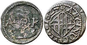1627. Felipe IV. Barcelona. 1 ardit. (Cal. ... 