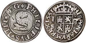 1661. Felipe IV. Segovia. S. 8 maravedís. ... 