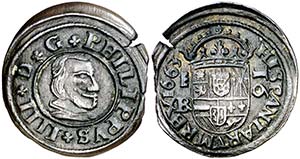 1663. Felipe IV. Segovia. BR. 16 maravedís. ... 