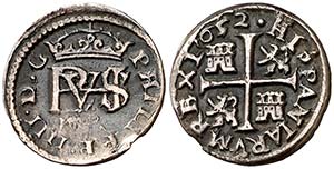 1652. Felipe IV. Segovia. BR. 1/2 real. ... 