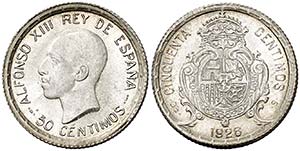 1926. Alfonso XIII. SPC. 50 céntimos. (Cal. ... 
